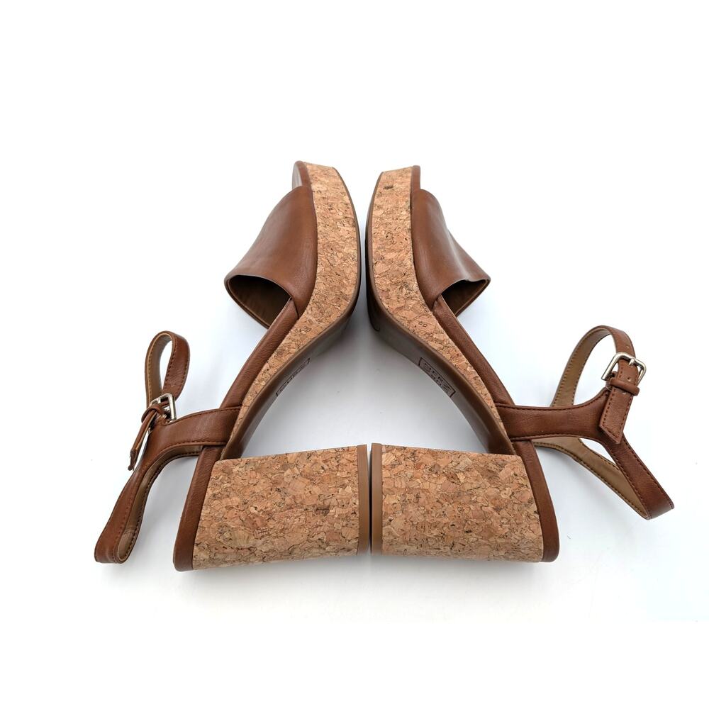 Naturalizer Lily Block Heel Sandals Women's English Tea Size US10M EU41 - Picture 9 of 10